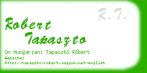 robert tapaszto business card